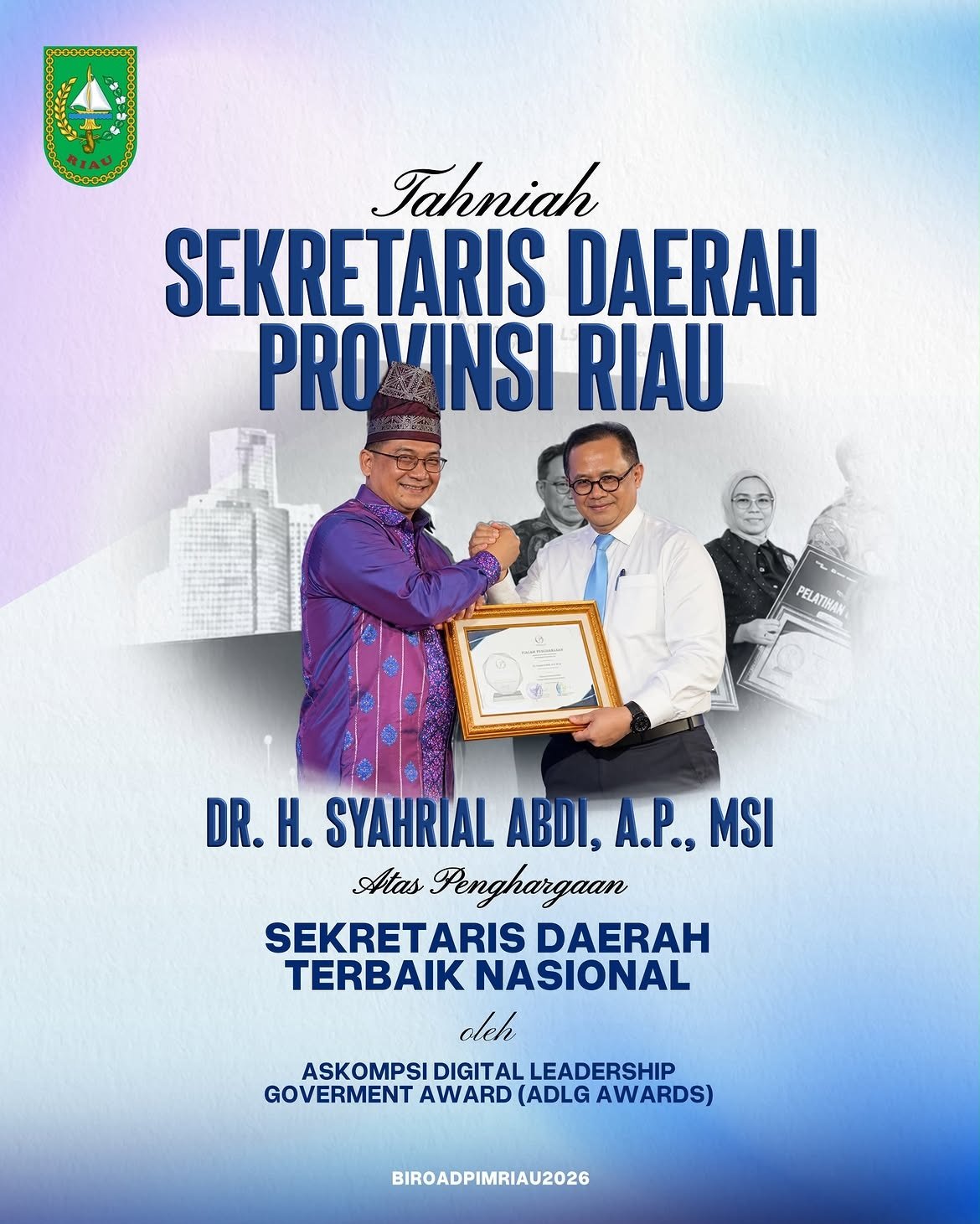 Iklan Sekdaprov Riau Terbaik Nasional 2026